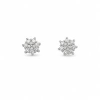 Orecchini Davite & Delucchi Donna in Oro bianco Diamante BB 009258